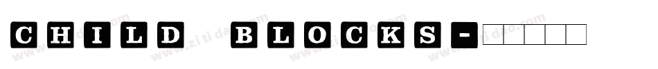 child blocks字体转换
